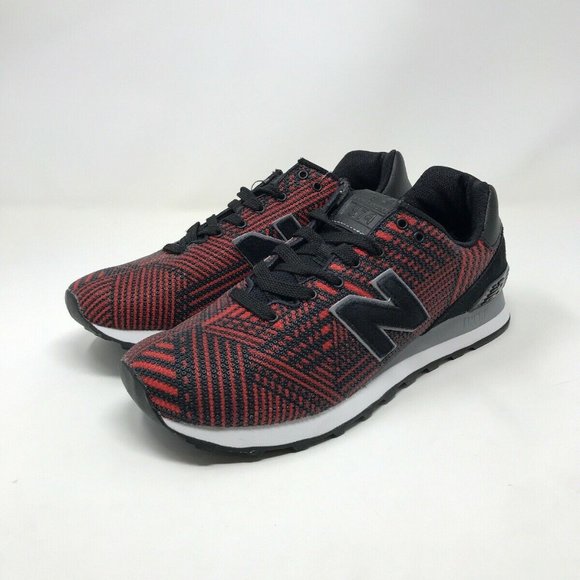 new balance 574 black red